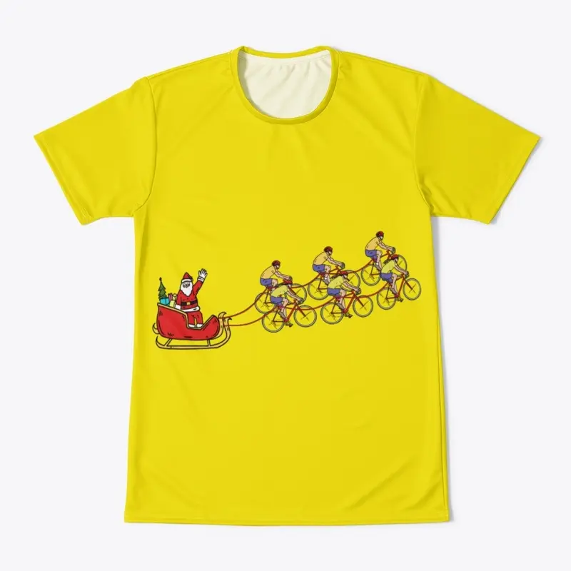 Santa Claus and Cyclists