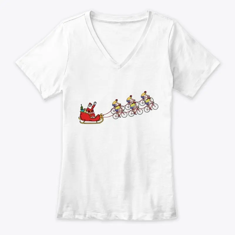 Santa Claus and Cyclists